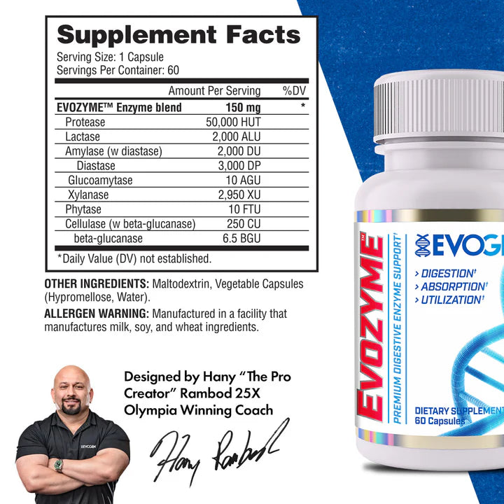 EVOGEN EVOZYME 消化酵素複合配方
