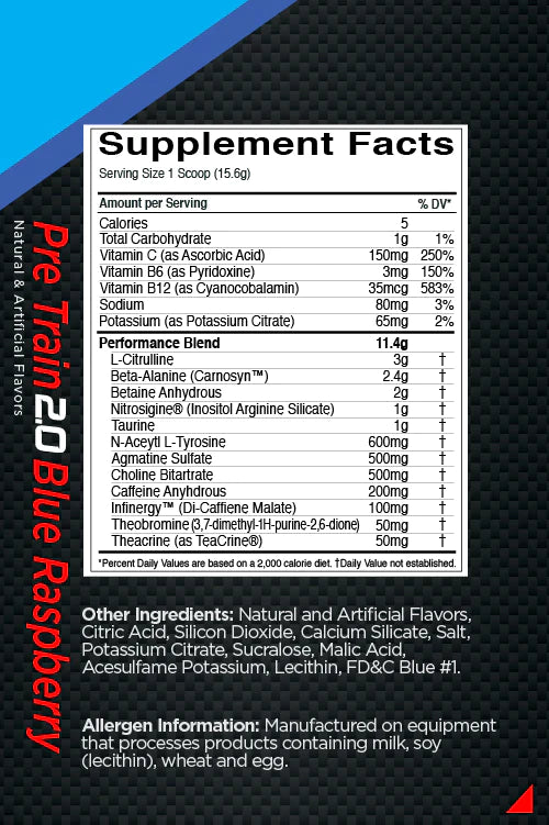 R1 Pre-Train High Intensity Pre-Workout