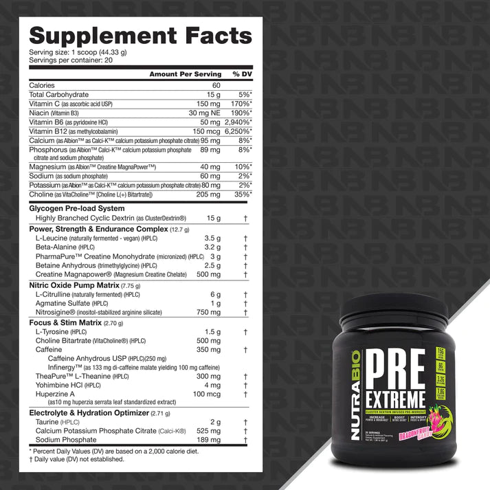 NUTRABIO - PRE EXTREME V5