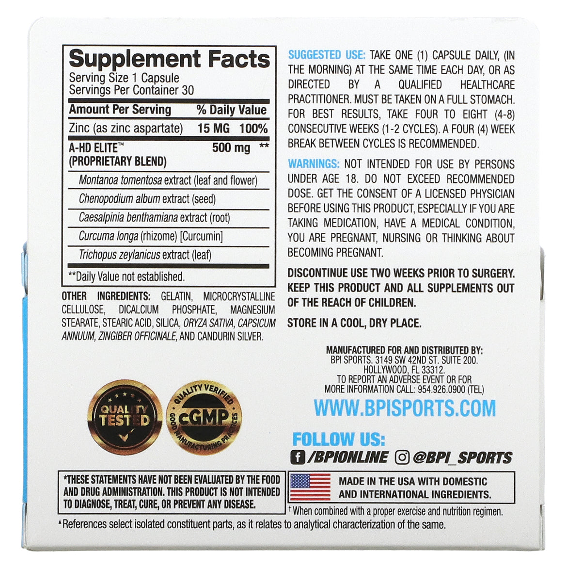 A-HD ELITE™ / SOLID™ - 30 Servings