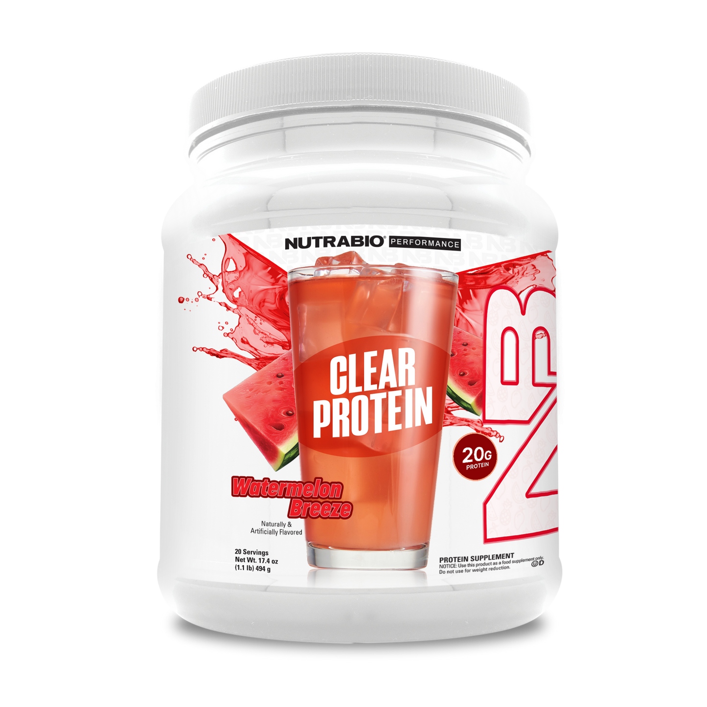 NutraBio Clear Whey Protein Isolate