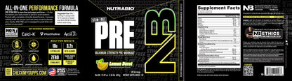 Nutrabio 無咖啡因 Pre-Workout