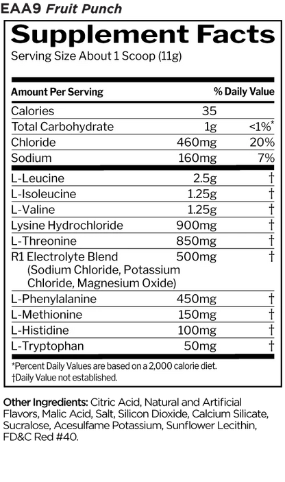 R1 Essential Amino 9｜全面補充9種必需胺基酸 + 電解質