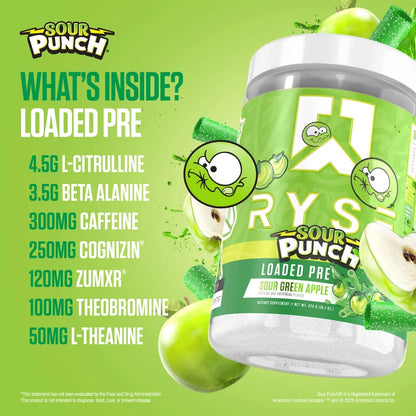 RYSE Loaded Pre  訓練前補充劑 30次
