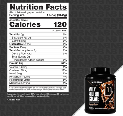 NutraBio 100% Whey Protein Isolate