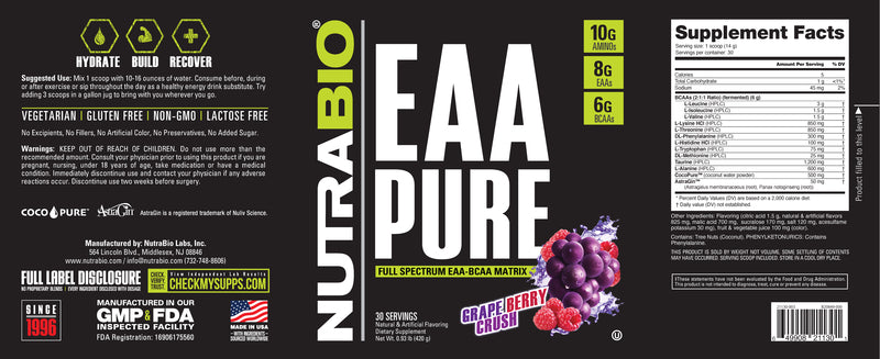 Nutrabio EAA Pure