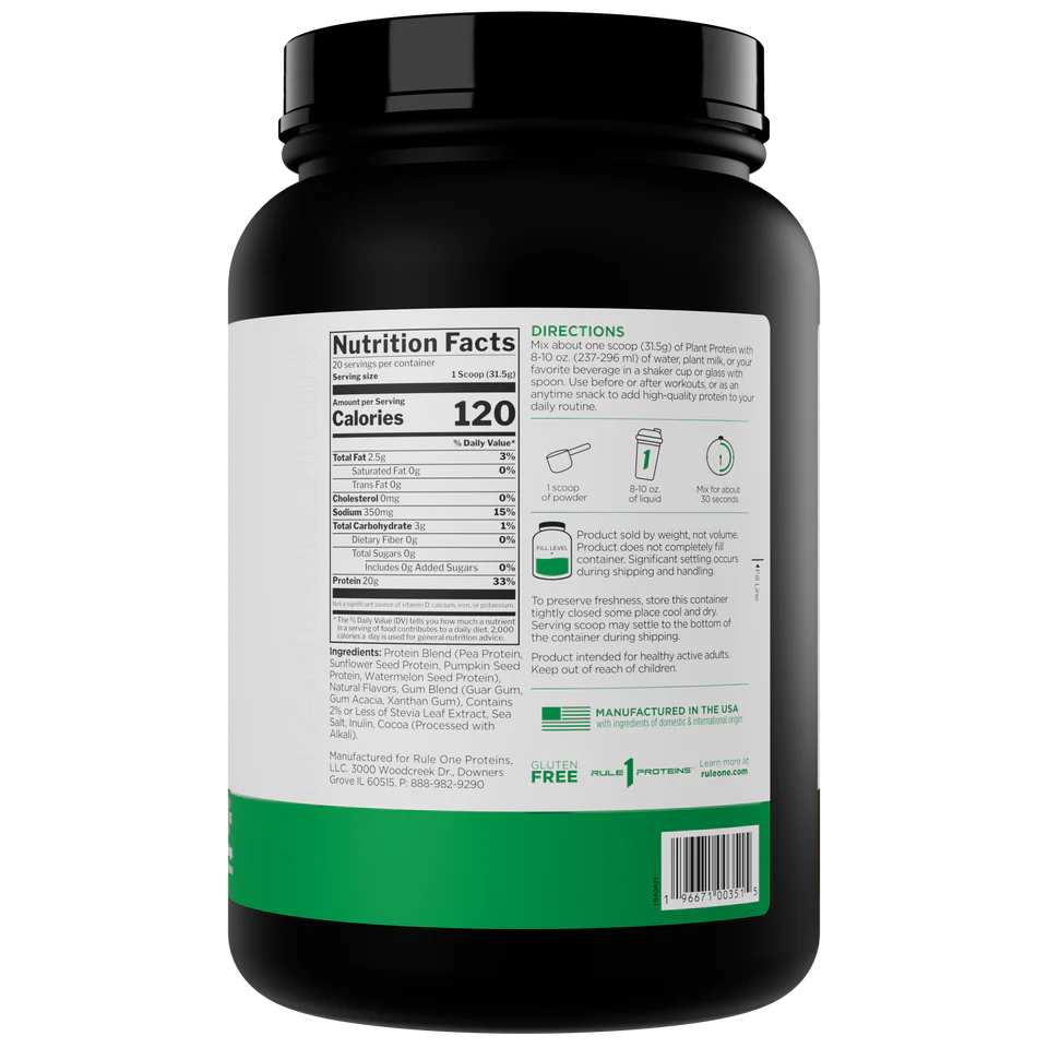 Rule 1 Plant Protein —— 全天然純植物蛋白