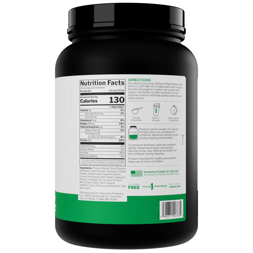 Rule 1 Plant Protein —— 全天然純植物蛋白