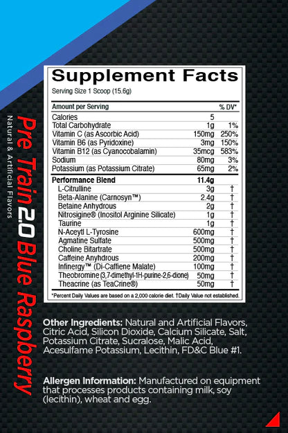 R1 Pre-Train High Intensity Pre-Workout