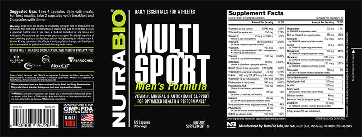 NutraBIO MultiSport for Men