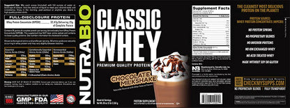 NutraBio Classic Whey Protein