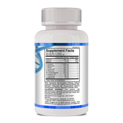 AMINO K.E.M. TABLETS - ESSENTIAL AMINO ACID RECOVERY MATRIX