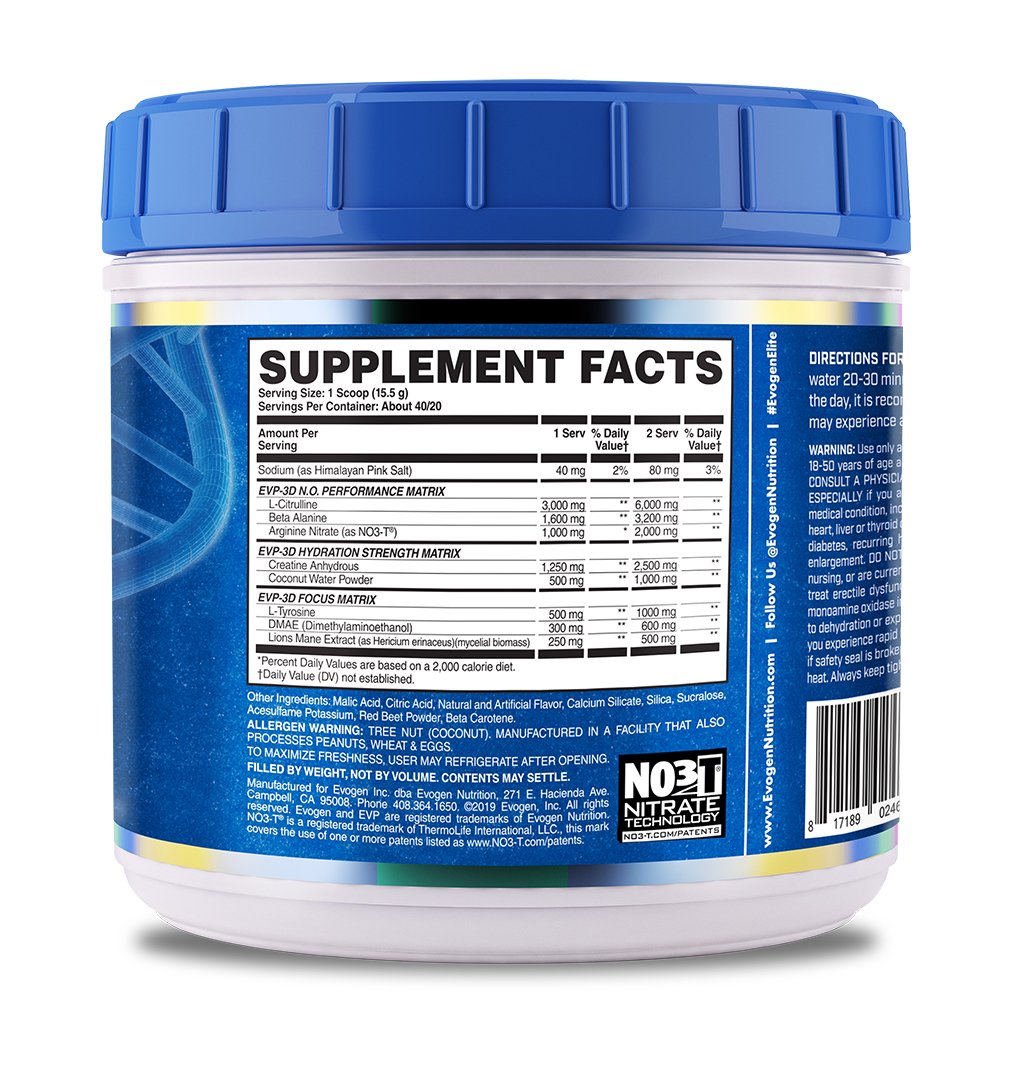 EVP-3D STIMULANT FREE PRE-WORKOUT