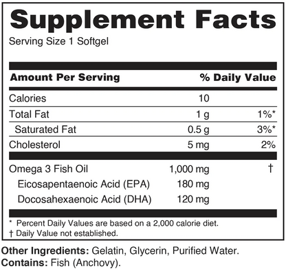 R1 FISH OIL SOFTGELS - 100 Servings