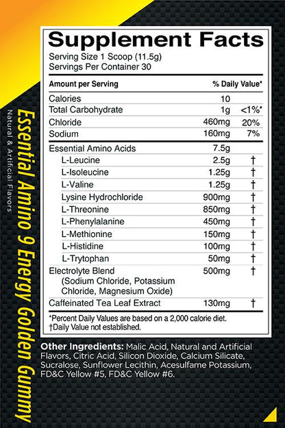 R1 Essential Amino 9 +Energy - Recovery, Hydration & Energy - 30 Servings