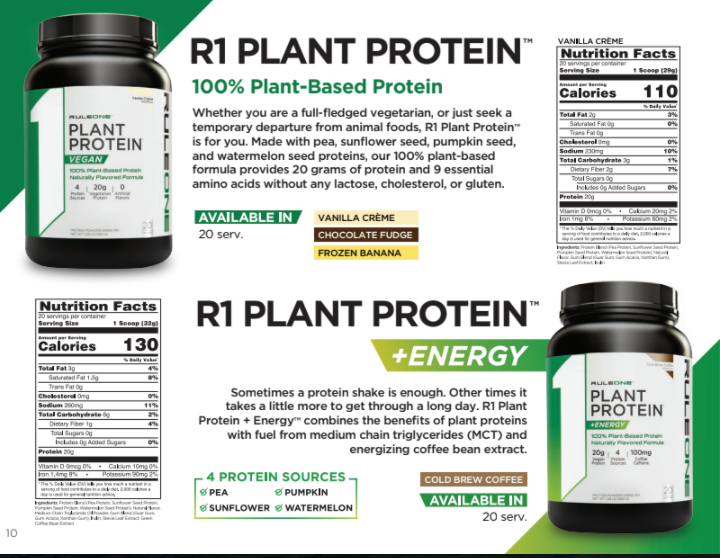 R1 Plant Protein/ Energy