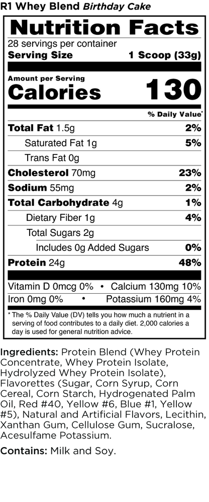 R1 Whey blend混合乳清蛋白