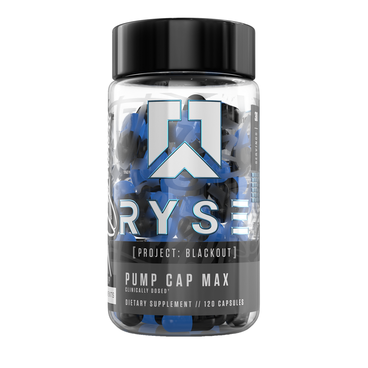RYSE PUMP CAP MAX PUMP nitric oxide long-lasting muscle congestion and expansion agent