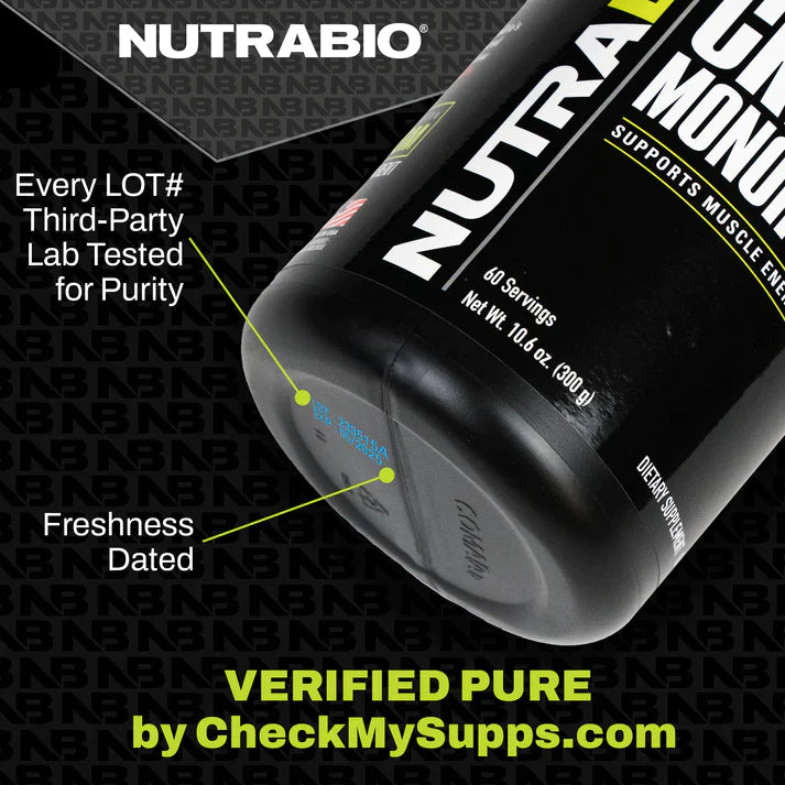 Nutrabio - Creatine Monohydrate Powder